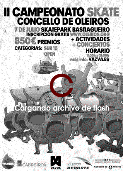 Skate, Surf, Street Dance, Gaffitti, Escalada, Música: El Monstruo, S.W.A.K., Na Brétema Fénix, PlusLottus, Trollforce. Bastiagueiro (Oleiros - A Coruña) 07/07/2012