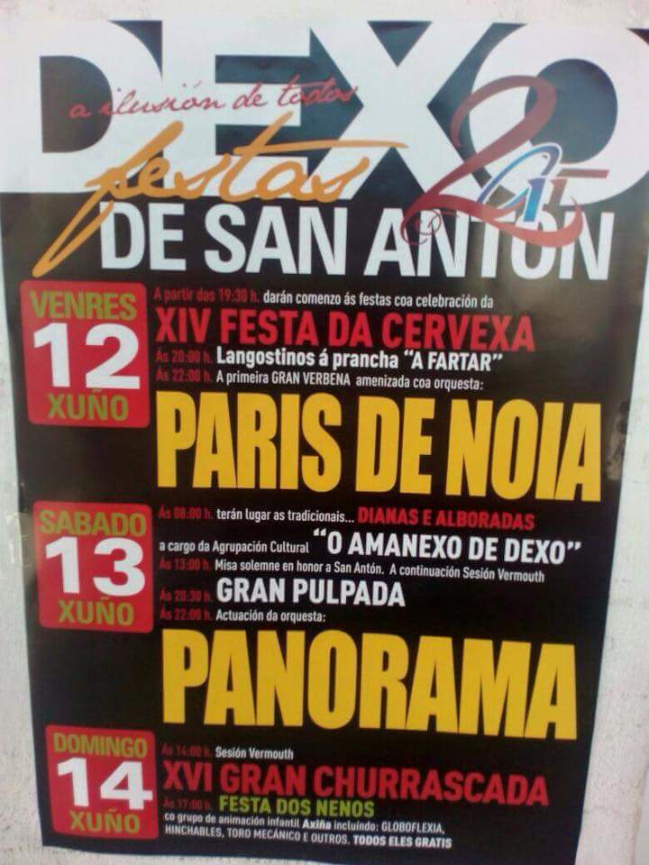 Festas de San Antón en Dexo 2015